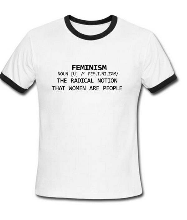 feminism ringer t shirt