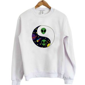 alien yin yang sweatshirt