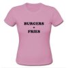 burgers fries shirt