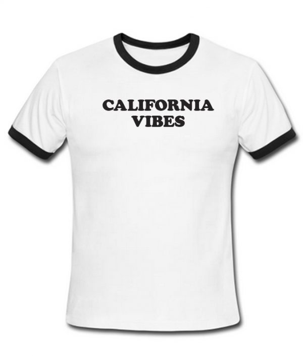 california vibes ringer shirt