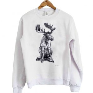 cute moose sweatshirt