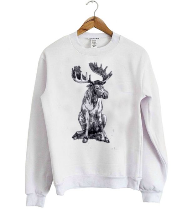 cute moose sweatshirt
