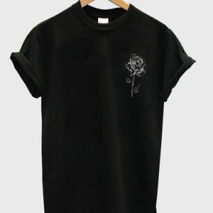 white rose t shirt