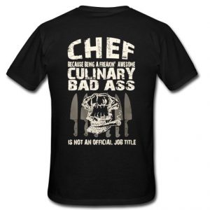 chef t shirt back