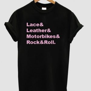 lace and leather t shirt