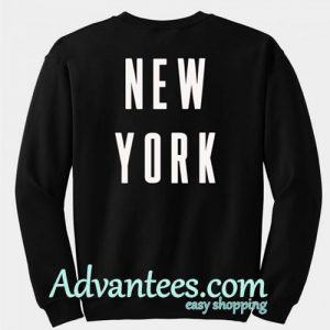 new york sweatshirt back