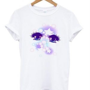 anime eyes pastel shirt