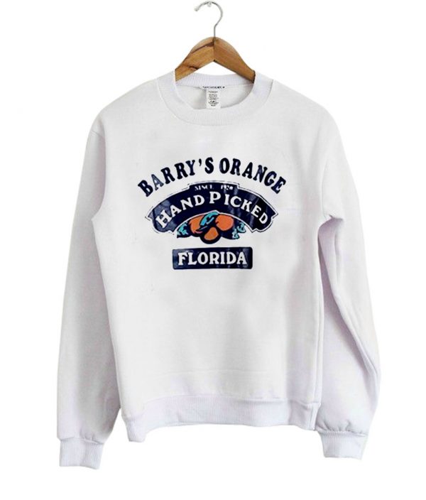 Barry's Orange hand picked florida Sweatshirt