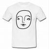 drawn on face t shirt