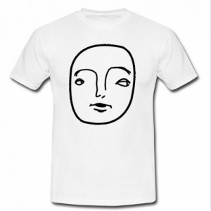 drawn on face t shirt