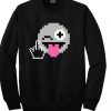 fuck emoticon sweatshirt