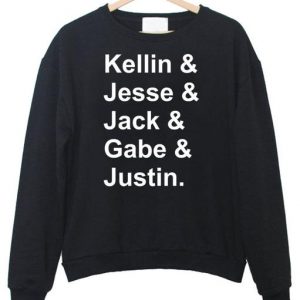 kellin jesse jack gabe justin sweatshirt