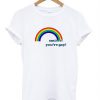 rainbow smile if you re gay t shirt