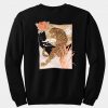 rose and lion sweatshirt back