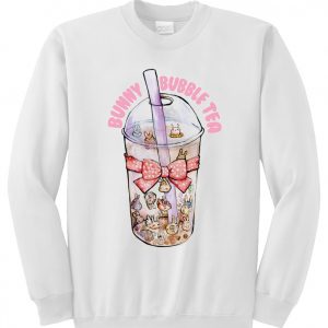 bunny bubble tea sweatshirt