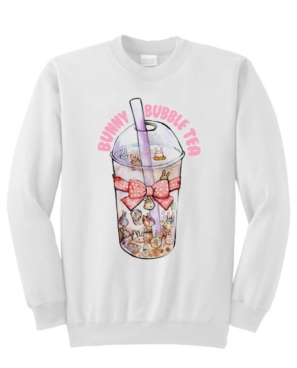 bunny bubble tea sweatshirt