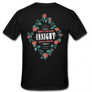 Insight Tribute to Oblivion Roses T Shirt back