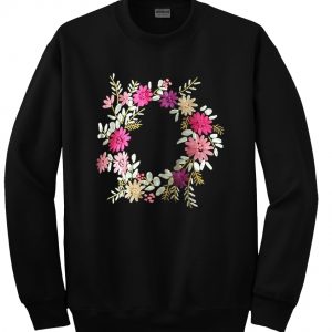 Que sean sueteres negros con bordados sweatshirt