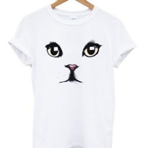 cat face t shirt