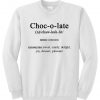 chocolate sweatshirt