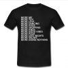 more me more you more love t shirt