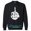 skeleton middle finger sweatshirt