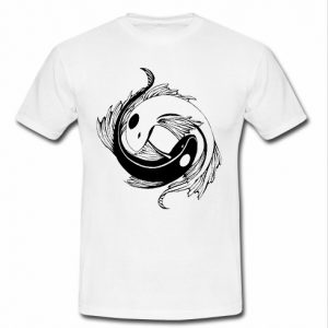 yin yang koi fish t shirt