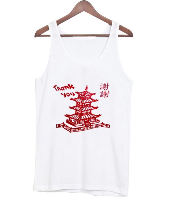 Chinese thank you tanktop