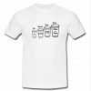 Coffee Cup Sizes Funny Mood T Shirt