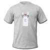 Little Llama in Flower Crown t shirt