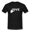 Love Middle Finger Logo T Shirt