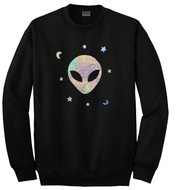 alien star moon sweatshirt