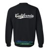 california sweatshirt back