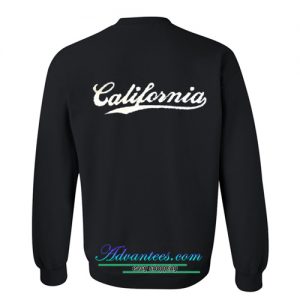 california sweatshirt back