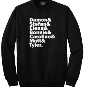 damon and stefan and elena sweatshirt