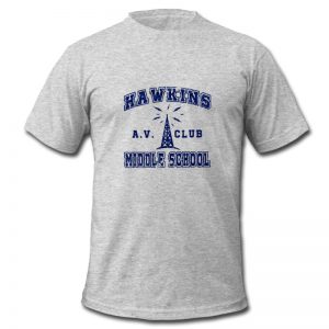 hawkins middle school av club t shirt