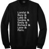 lorelaia and rory and luke sweatshirt