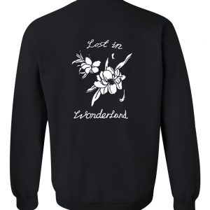 lost in wonderland sweatshirt back