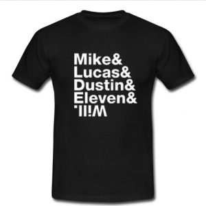 mike and lucas and dustin t shirt