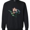 rose embroidered sweatshirt