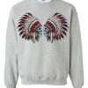 two skull indian sweatshirt