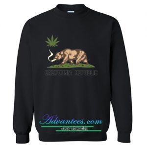 California republic weed sweatshirt