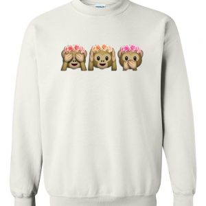 Cute Monkey Flower Sweatshirt