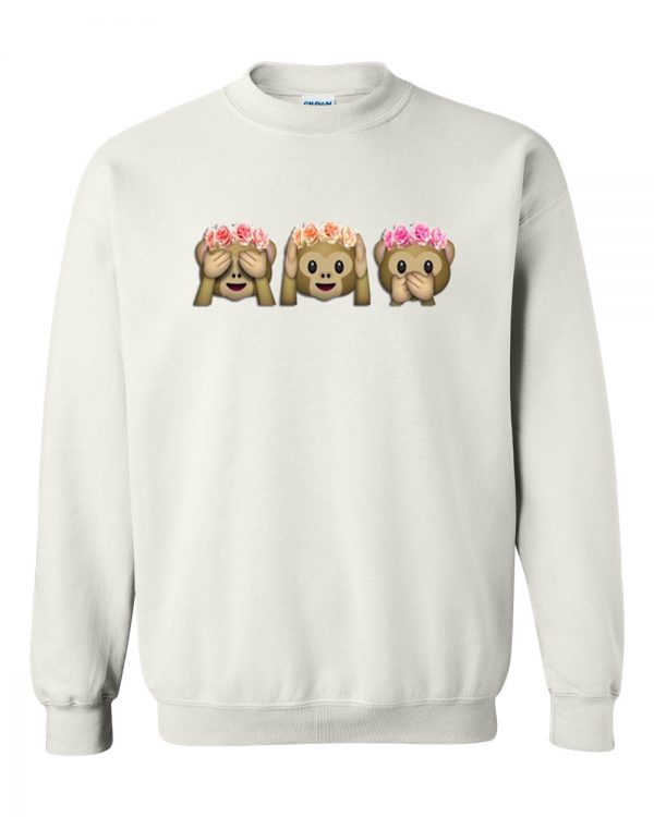 Cute Monkey Flower Sweatshirt