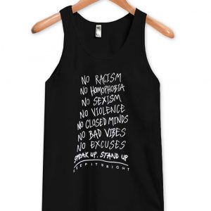 No Racism no homophobia tanktop