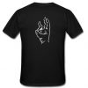 Pinch Hand Symbol t shirt back