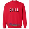 chill red sweatshirt