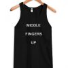 middle finger up font tanktop