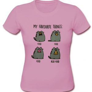 my favorite things pusheen tshirt