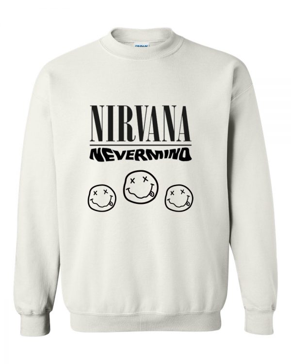 nirvana nevermind white sweatshirt